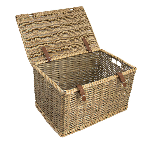 Large Wicker Storage Hamper 1