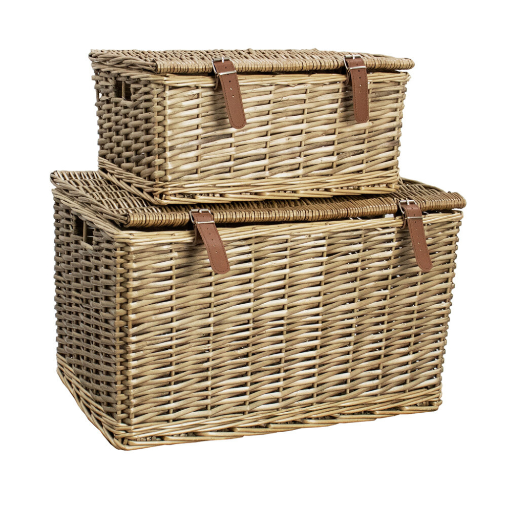 S/2 Wicker Hamper Large and Small