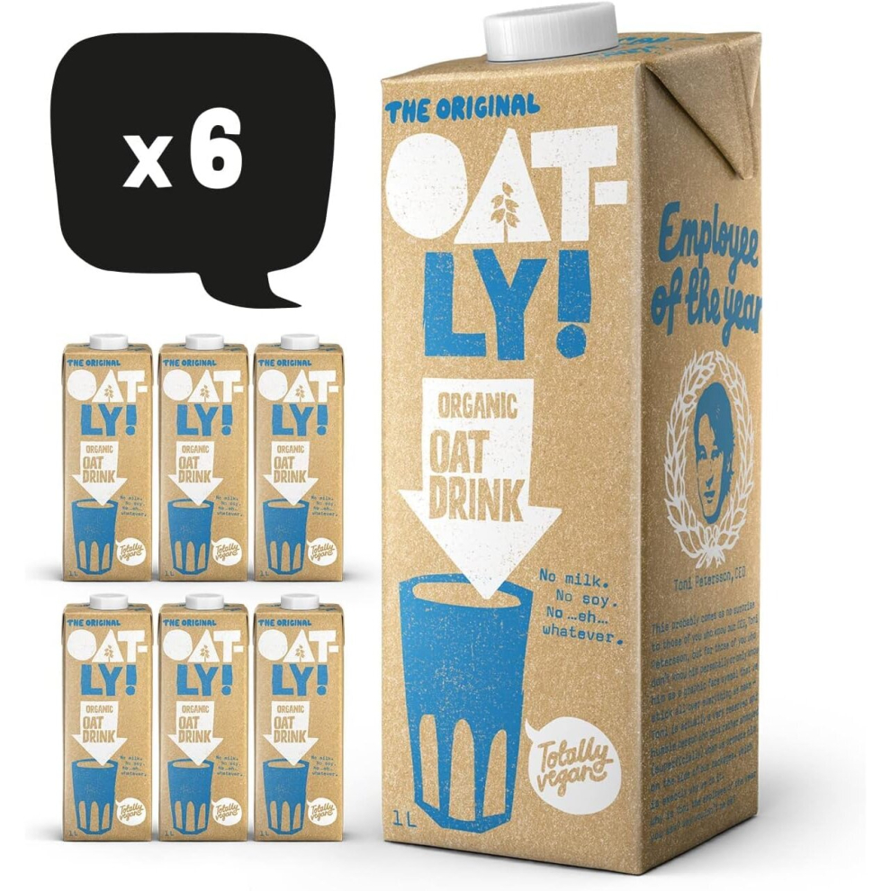 Oatly Oat Drink Organic 1 Litre (Pack of 6)