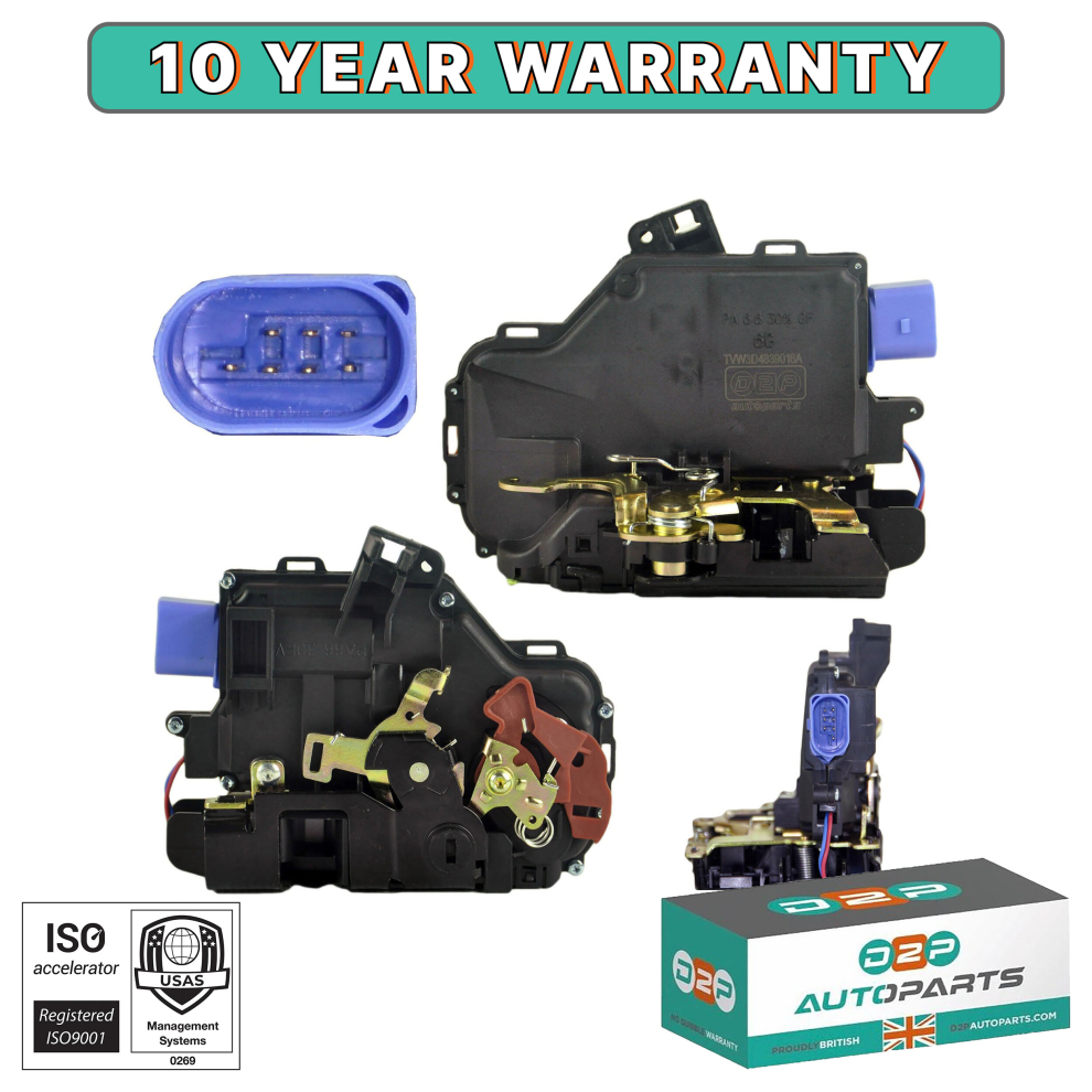 Rear Right Door Lock Mechanism/Actuator For Vw Golf Mk5 Jetta Mk3 Touareg Touran 5056167422204