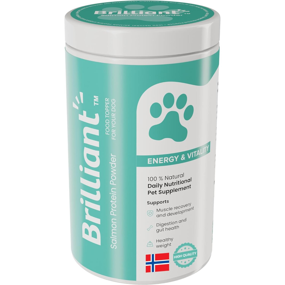 Brilliant Salmon Protein Powder for Dogs Natural, High Protein Food