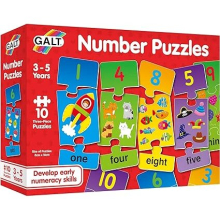 Galt Toys Number Puzzles Numbers Jigsaw Puzzle for Kids Ages 3 Years Plus