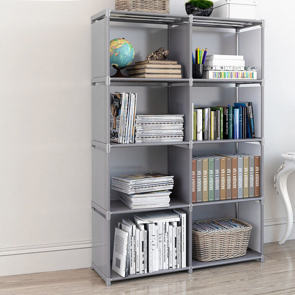 Modern 5 Tier Book Shelves Storage Display Bookcase Box Cabinet Rack