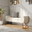 Living And Home Teddy Fur Upholstered Storage Bench 1