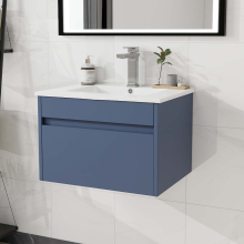 600mm Bathroom Vanity Unit & Basin Sink Wall Hung Cabinet 100% Waterproof