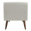 Living And Home (Beige) Linen Upholstered Storage Bench 5