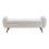 Living And Home (Beige) Linen Upholstered Storage Bench 3