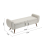 Living And Home (Beige) Linen Upholstered Storage Bench 6