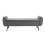 Living And Home (Grey) Linen Upholstered Storage Bench 3
