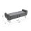 Living And Home (Grey) Linen Upholstered Storage Bench 5