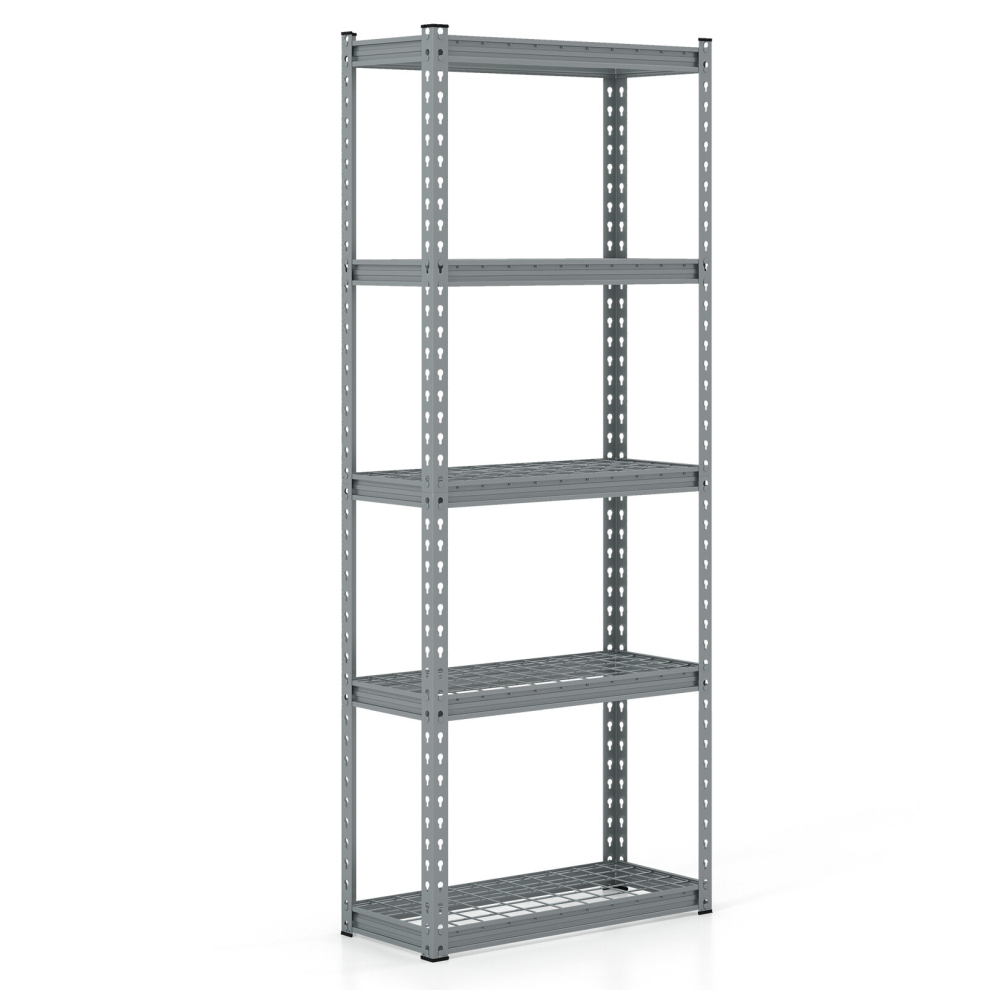 5-tier Garage Storage Shelves Adjustable Metal Storage Shelving Unit