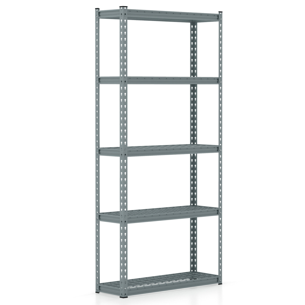 5-Tier Metal Garage Shelving Unit 183CM Adjustable Rack Organiser