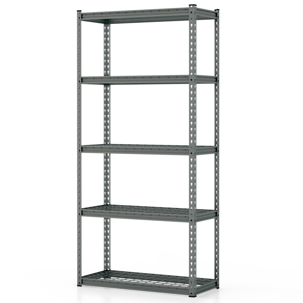 183cm 5-Tier Metal Garage Shelving Unit Adjustable Rack Organiser