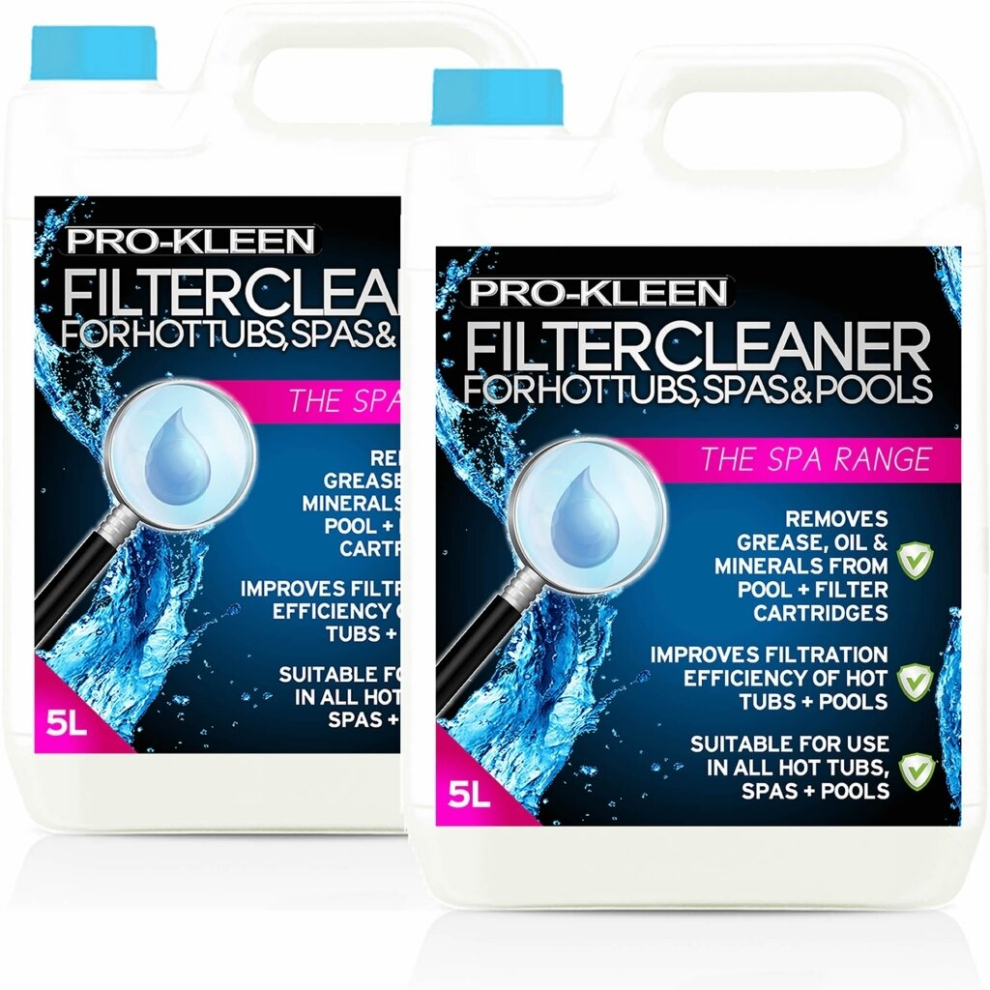 Pro-Kleen (10L) 5L Hot Tub, Spa And Pool Filter Cleaner