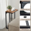 C-Shaped Sofa Side Table Metal Frame Industrial Style 6