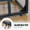 C-Shaped Sofa Side Table Metal Frame Industrial Style 8