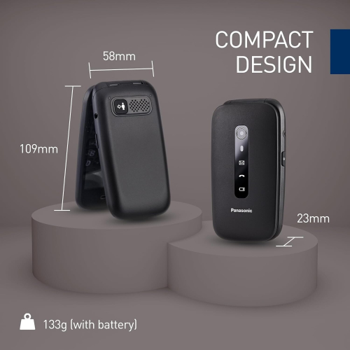 Panasonic Panasonic 4G Clamshell Mobile Phone with Camera & Bluetooth 2