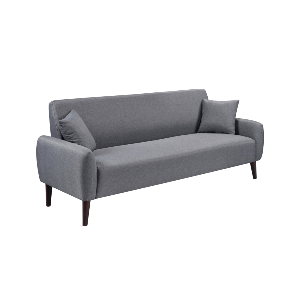 (3 Seater Sofa Only) Grey Linen Sofa Set 3 Seater Sofa 2 Seater Sofa And Chair