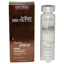 Brilliant Brunette Liquid Shine Luminous Color Glaze af John Frieda, 6,5 oz - ammoniak- og peroxidfri, multidimensionel glans