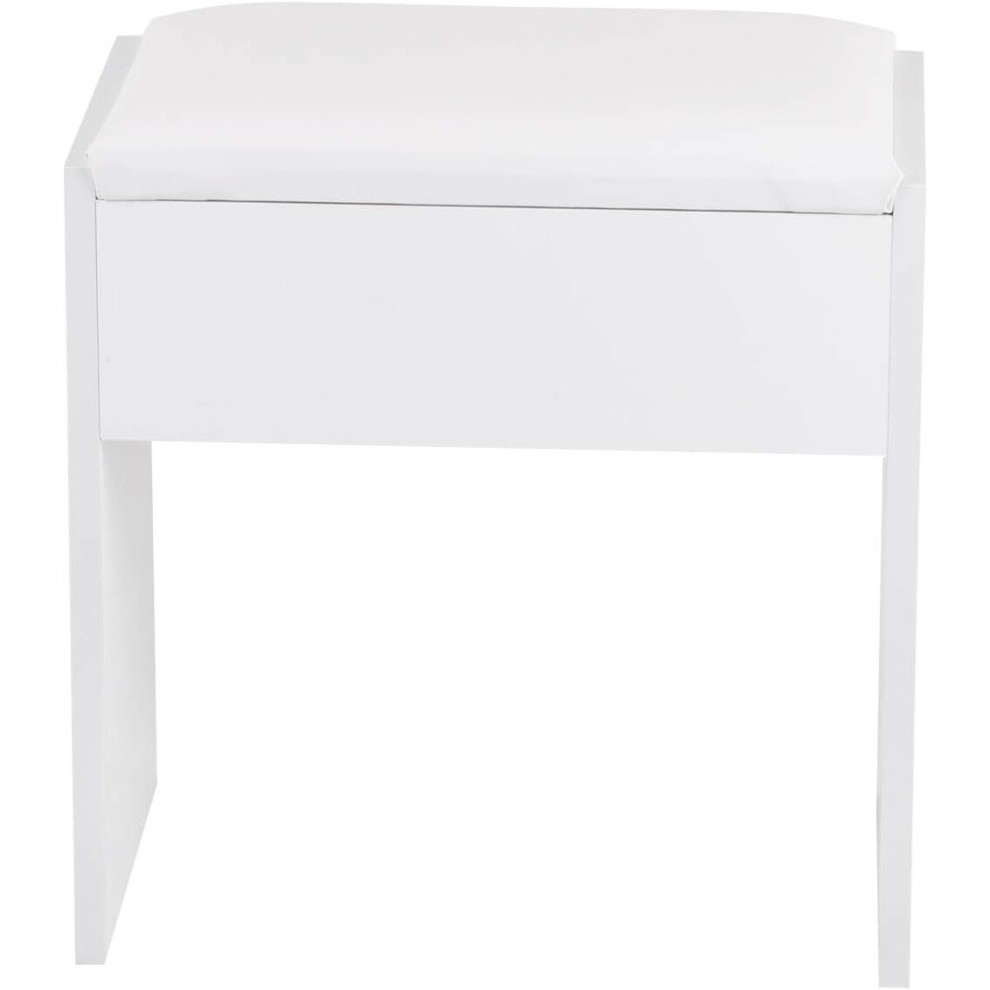 Dressing Table Stool Padded Bench Wooden Makeup Seat