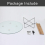Joolihome Round Dining Table 90cm Glass Table 9