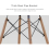 Joolihome Round Dining Table 90cm Glass Table 5
