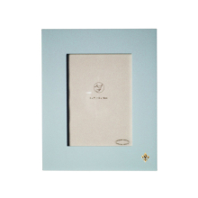 5x7 Blue Wooden Fleur De Lis Photo Frame