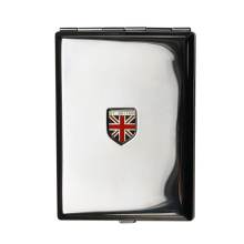 Great Britain Union Jack Chrome Cigarette Case