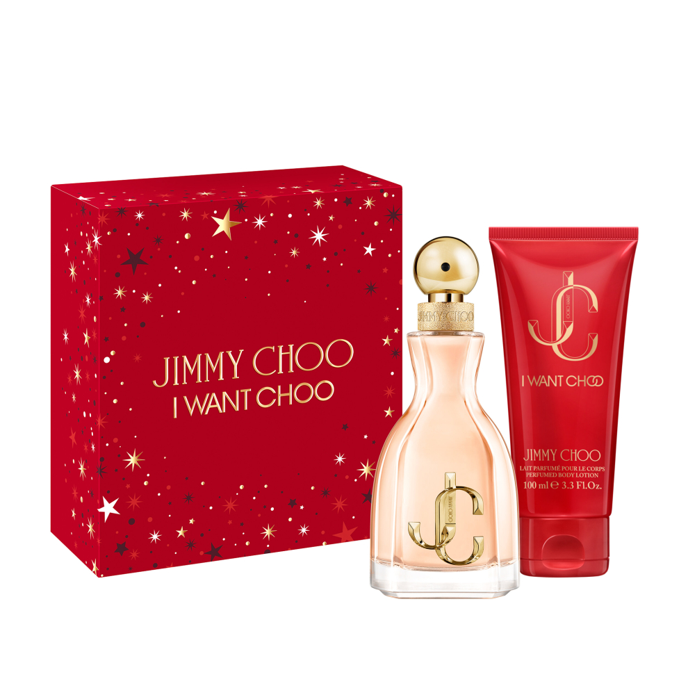 Jimmy Choo I Want Choo Gift Set 60ml EDP Spray + Body Lotion 100ml
