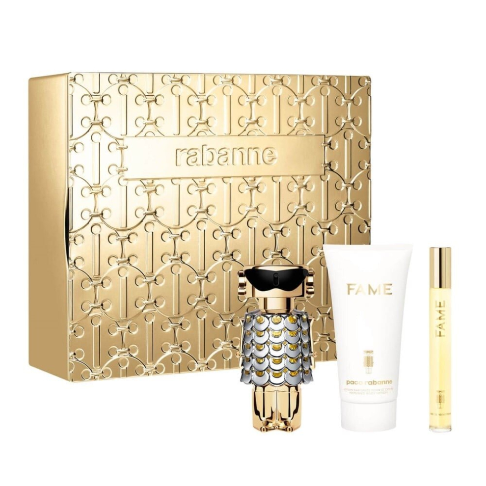 Paco Rabanne Fame Gift Set 50ml EDP 75ml BL 10ml Mini Spray 2023