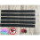 5 x Black Hard Wearing Polypropylene Anti Slip Strips with Fixings 1