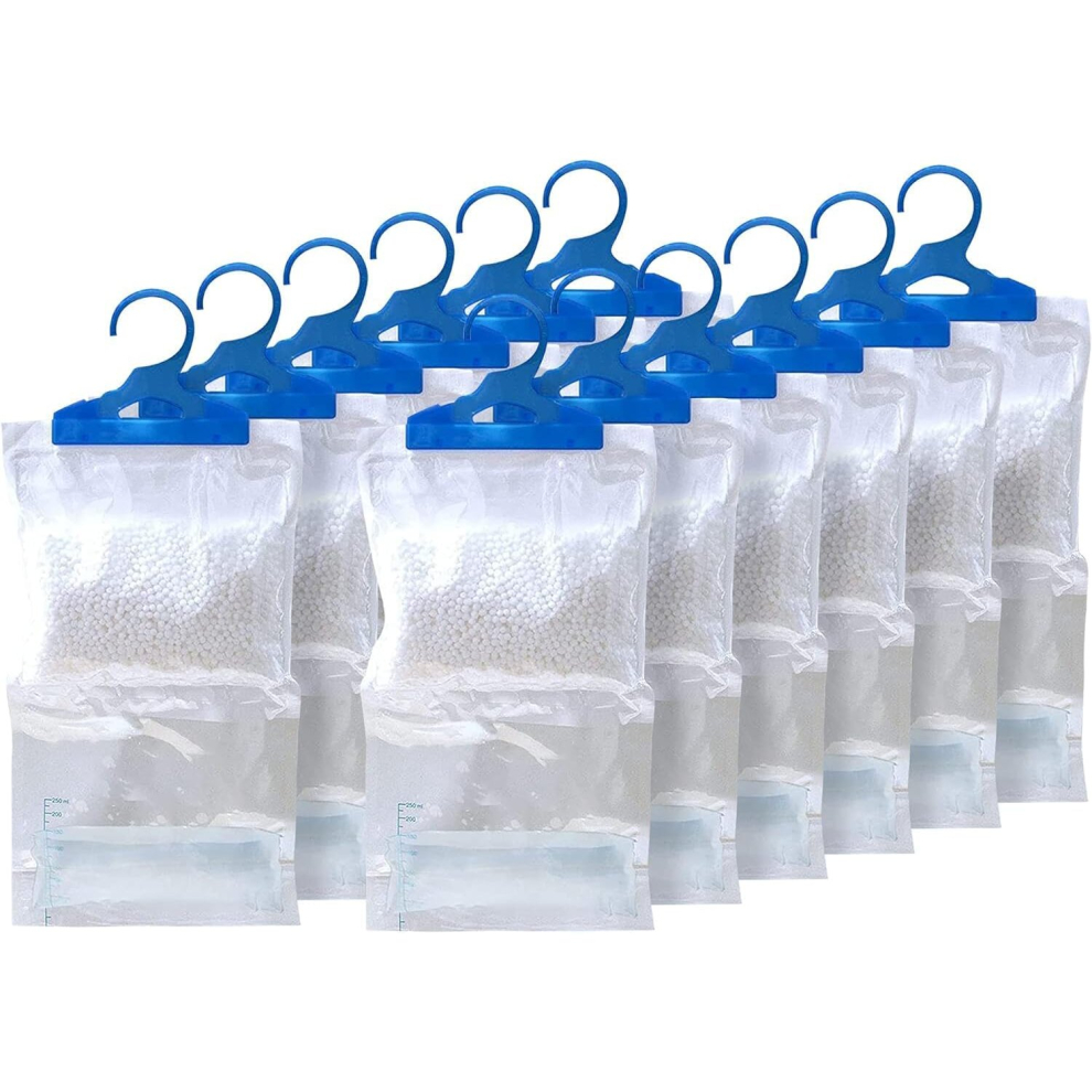 MantraRaj Pack Of 12 Hanging Interior Wardrobe Dehumidifier Ideal To Stop Damp, Mould Mildew And Condensation