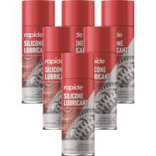 6 x 300ml Silicone Grease Aerosol Spray Lubricant Can Resistant Oil