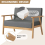 MCC (Two seater, Grey) 1/2/3 Seater Fabric Upholstered Padded sofa 6
