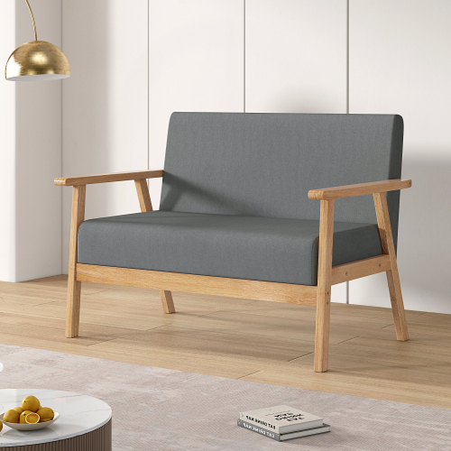 MCC (Two seater, Grey) 1/2/3 Seater Fabric Upholstered Padded sofa