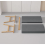 MCC (Two seater, Grey) 1/2/3 Seater Fabric Upholstered Padded sofa 5