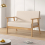 MCC (Two seater, Beige) 1/2/3 Seater Fabric Upholstered Padded sofa 1