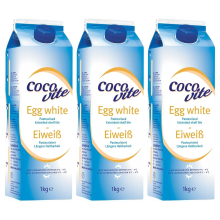(3) Liquid Egg Whites 1Kg High Quality Protein Source