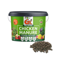 Vitax 6X Natural Poultry Chicken Manure Pellets 7kg – 100% Natural Organic Plant Feed for Soil, Safe for Garden Life (Feeds ~52m2)