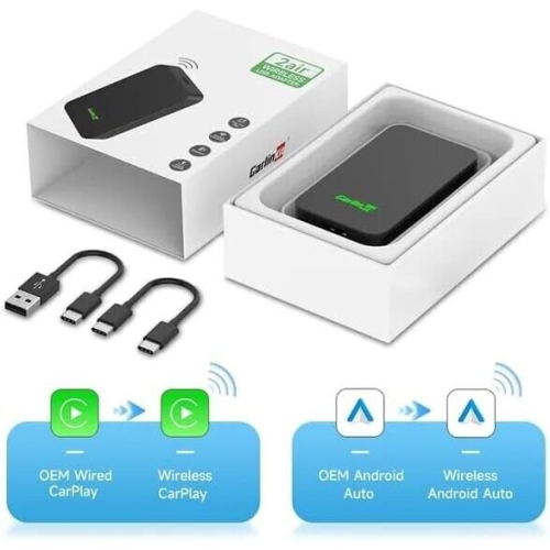 Módulo inalámbrico Apple Carplay / Android Auto Carlinkit 5.0 (2Air) 1