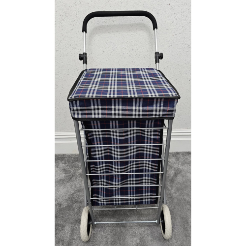 (navy blue, 6) Wheel ShoppingTrolley Folding Mobility Premium 60L