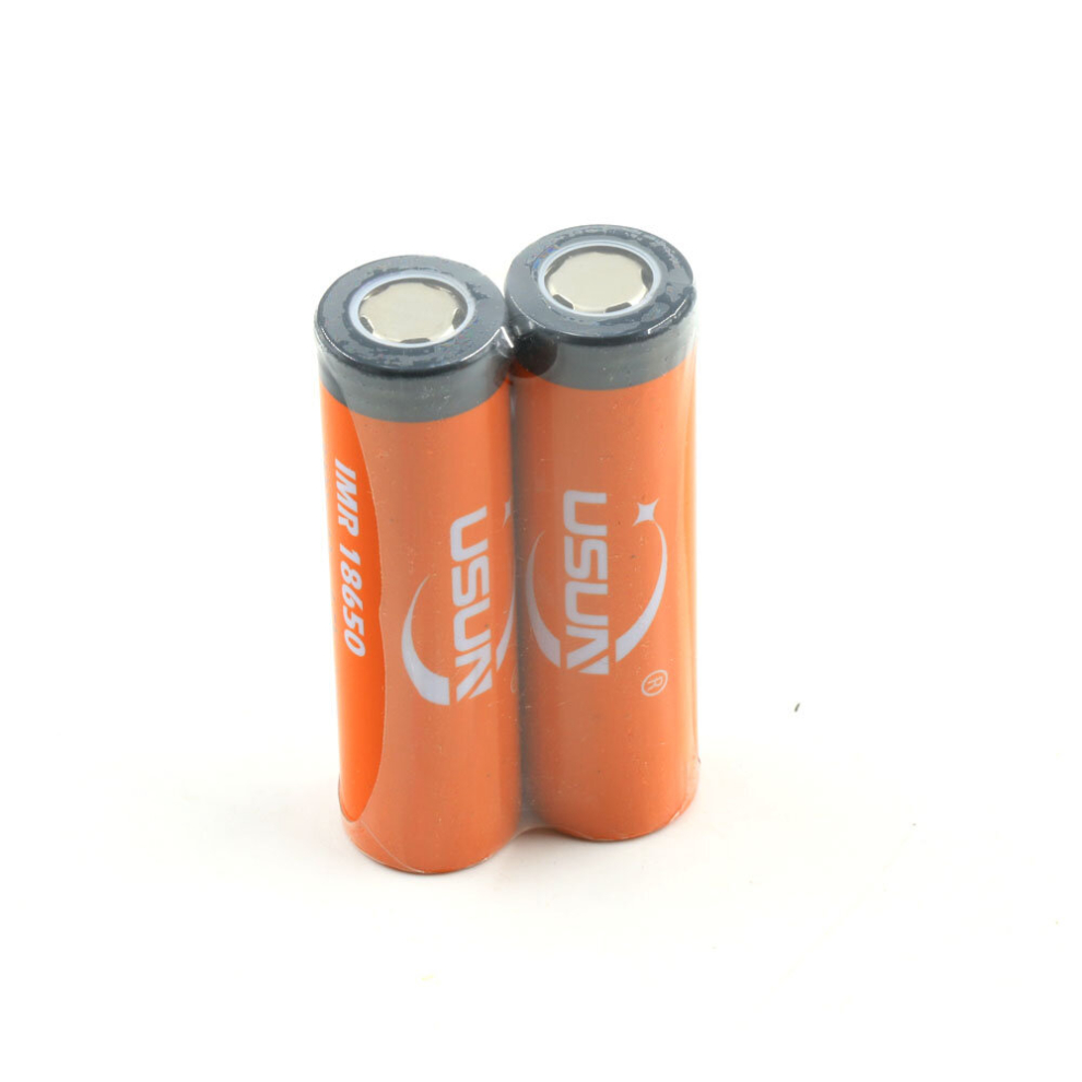 2x 18650 lithium battery 3000mah capacity 3.7V rechargeable battery