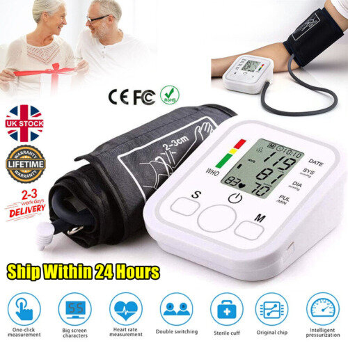 Digital Automatic Blood Pressure Monitor Upper Arm BP Machine 2