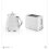 Swan Symphony Kettle & 2-Slice Toaster Set (White) 2