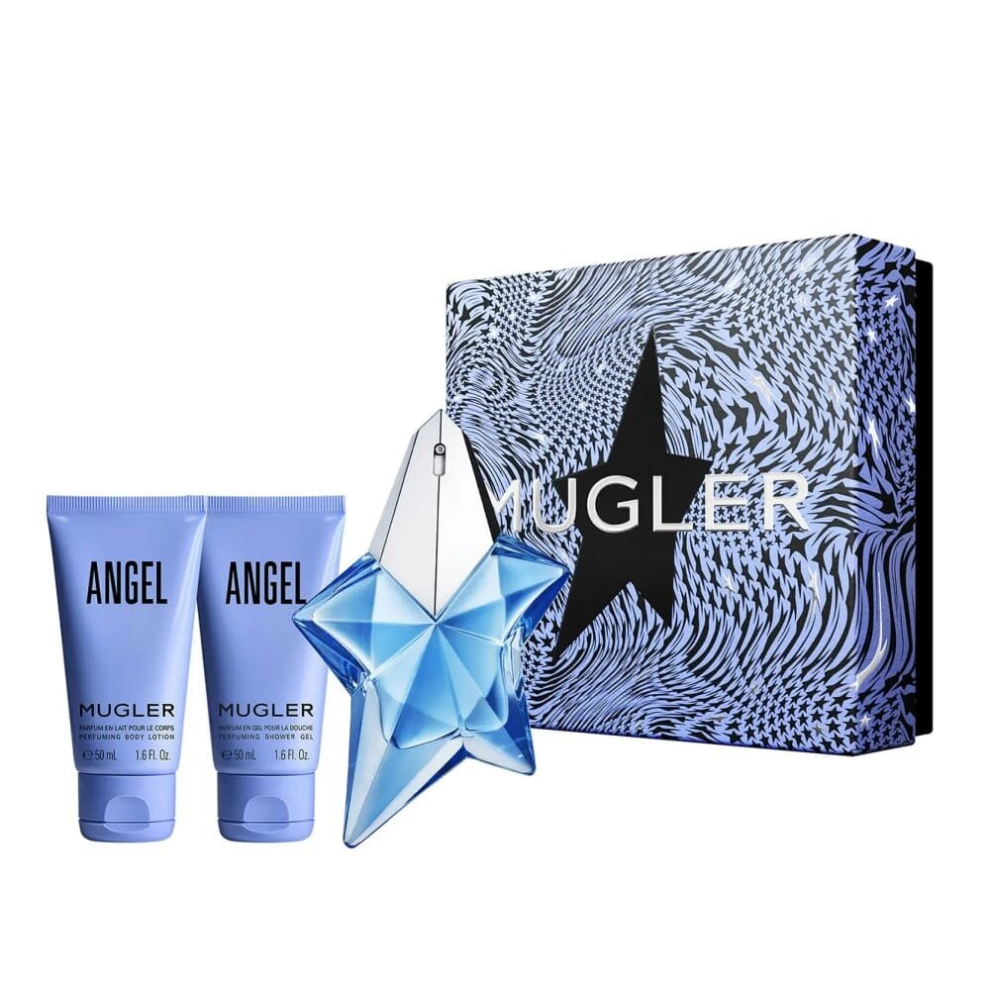 Mugler Angel 25ml EDP, 50ml Body Lotion & Shower Gel Gift Set