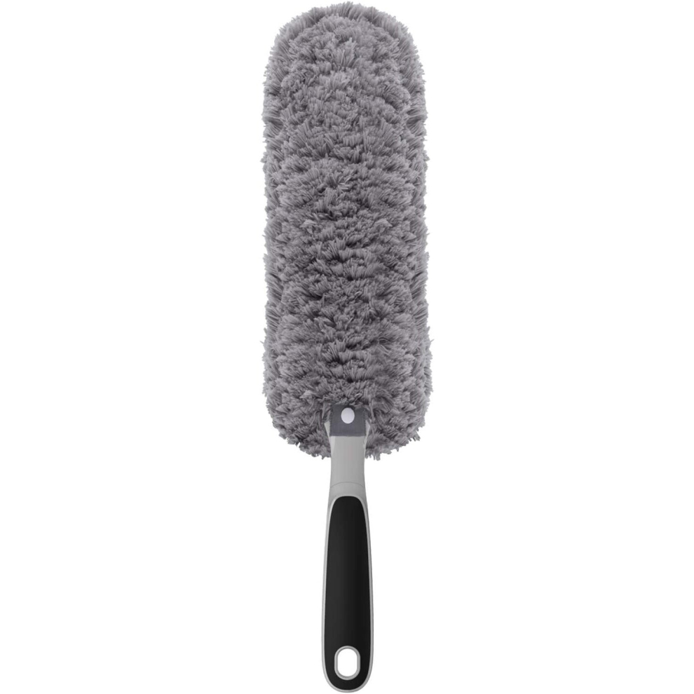 MR.SIGA Microfiber Duster, Washable Duster for Cleaning Grey