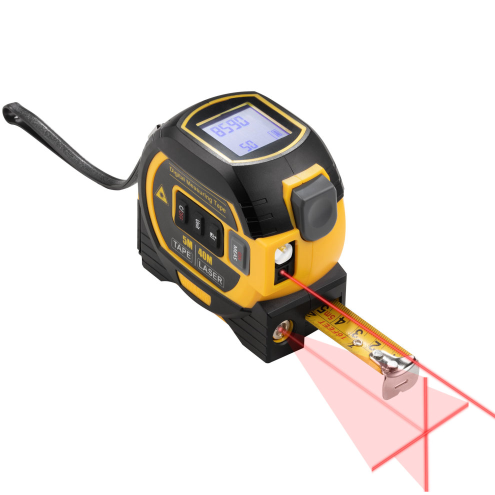 40m Digital Laser & 5m Retractable Tape Measure