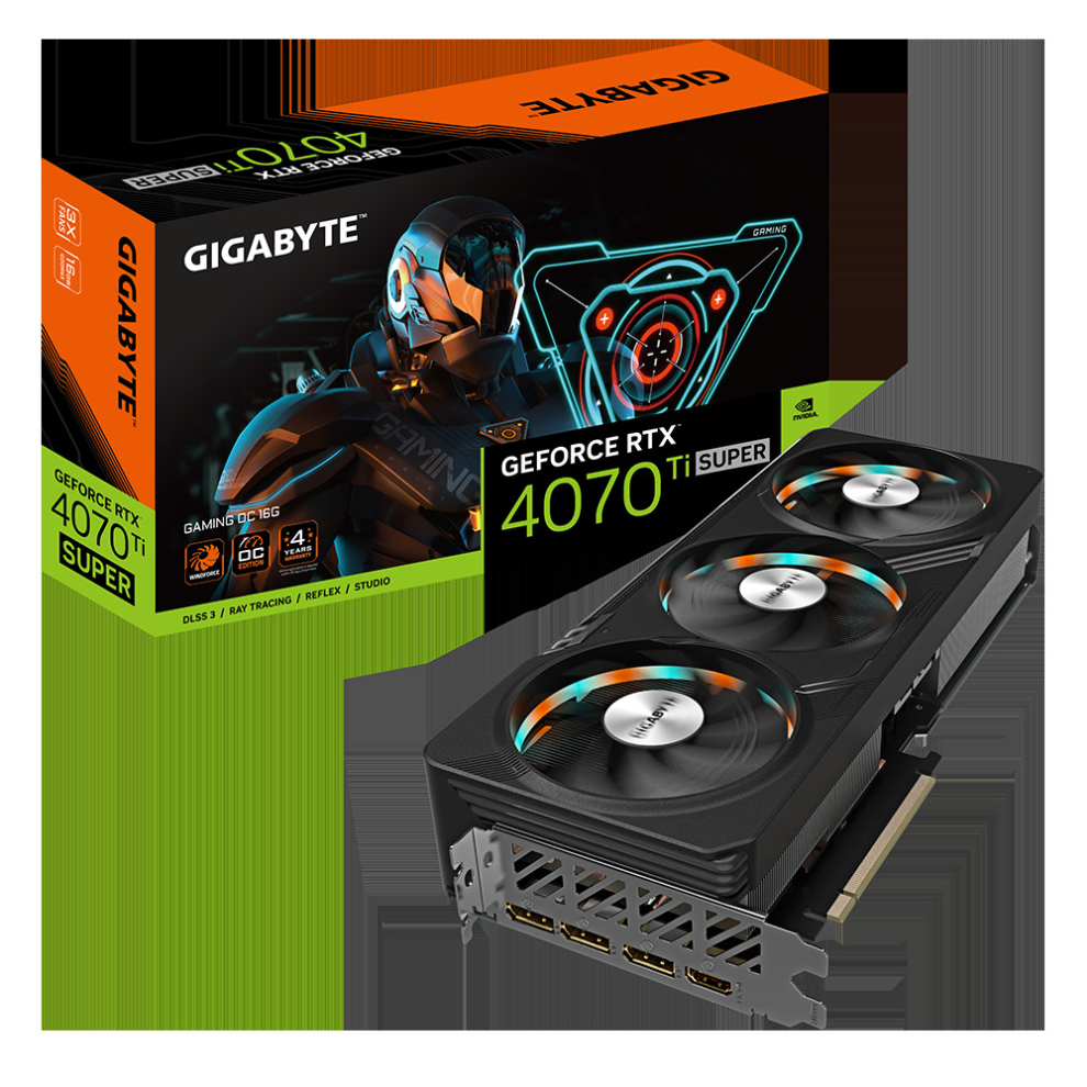 Gigabyte RTX 4070Ti SUPER GV-N407TSGAMING OC-16GD GDDR6X 16GB 256 bit