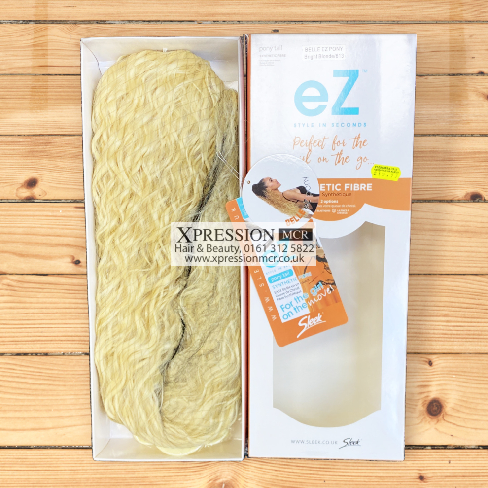 By Sleek Unisex Multicoloured (613 Light Blonde) Sleek Belle Ez Ponytail Synthetic Hair 30'' Inch