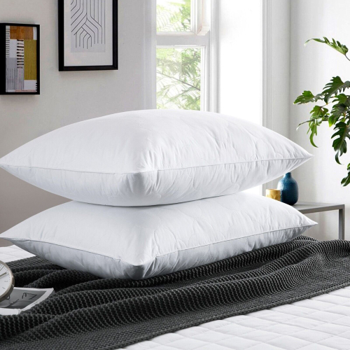 (BOUNCE BACK PILLOW - 2 PIECES) Luxury Soft Pillow for Sleeping Neck Bed Pillows 1